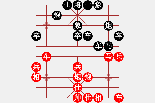 象棋棋譜圖片：飛刀浪子(4段)-負(fù)-釋長(zhǎng)森(2段) - 步數(shù)：40 