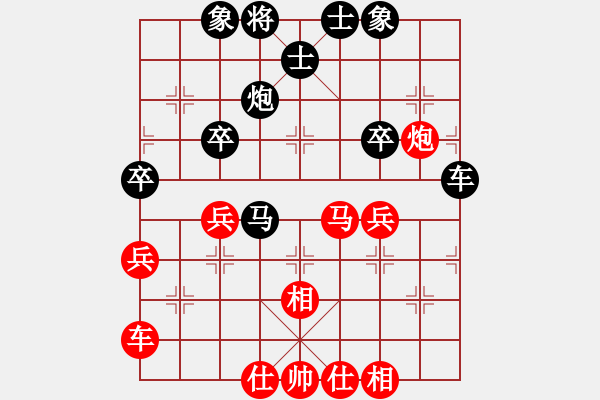 象棋棋譜圖片：風(fēng)雪不歸路(4段)-負(fù)-luxixi(4段) 順炮直車對橫車 紅巡河車 - 步數(shù)：40 