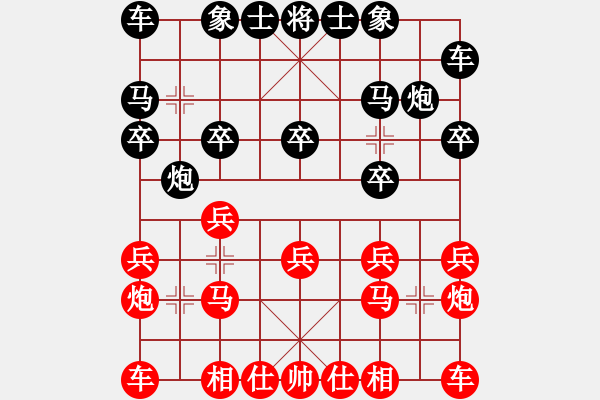 象棋棋譜圖片：1086局 A45- 起馬互進七兵局-小蟲引擎23層(2768) 先勝 諸葛亮(2400) - 步數(shù)：10 