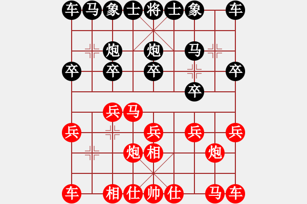 象棋棋譜圖片：㈥芒煋★亻左 和 qindhjd - 步數(shù)：10 