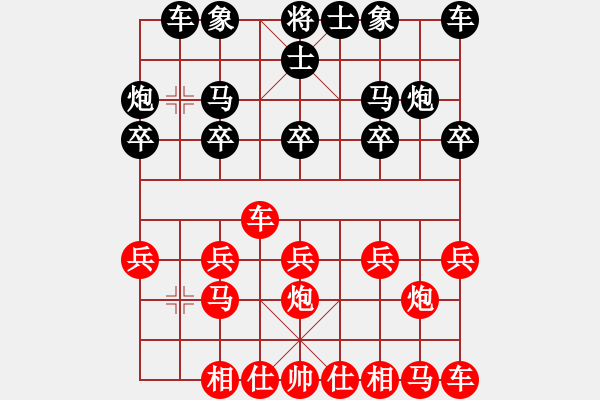 象棋棋譜圖片：社會 哥[936215853] -VS- 【中】正義使者[609092485] - 步數(shù)：10 