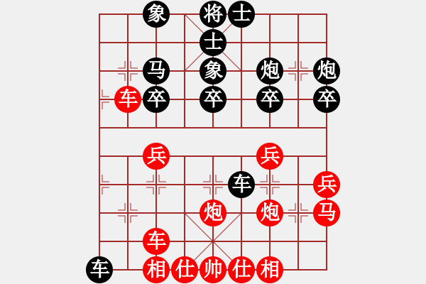 象棋棋譜圖片：期待你的轉(zhuǎn)身【紅】vs真誠永恒【黑】 - 步數(shù)：30 