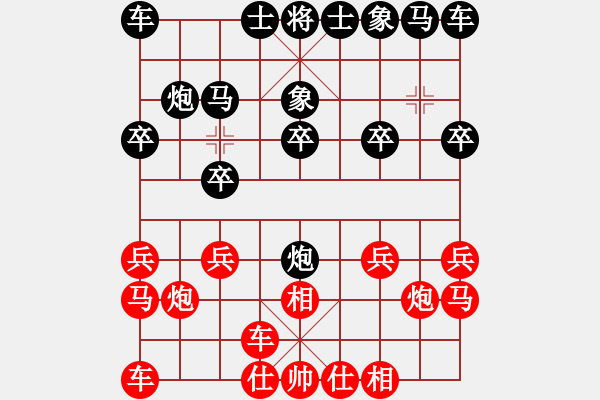 象棋棋譜圖片：1053局 A02- 邊馬局-旋風(fēng)引擎23層(2774) 先勝 龐統(tǒng)(2250) - 步數(shù)：10 