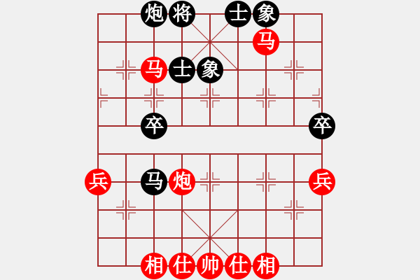 象棋棋譜圖片：《學(xué)習(xí)大師先手》起馬局左中炮右炮封車左車過(guò)河破過(guò)宮炮右士象 - 步數(shù)：61 