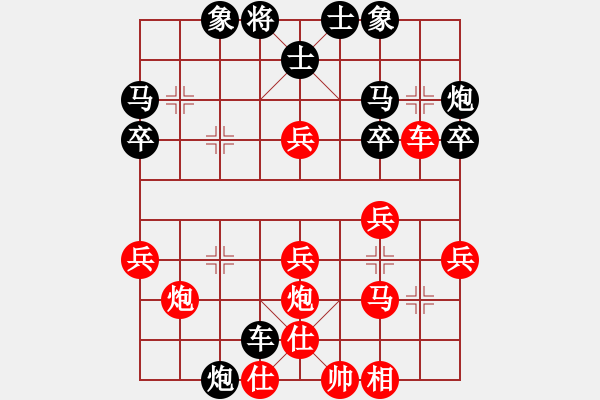 象棋棋譜圖片：教父(月將)-負(fù)-打狗棒(4段) - 步數(shù)：40 