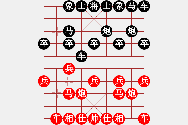 象棋棋譜圖片：陡?。⌒⌒腫紅] -VS- 棋迷[黑] - 步數(shù)：10 