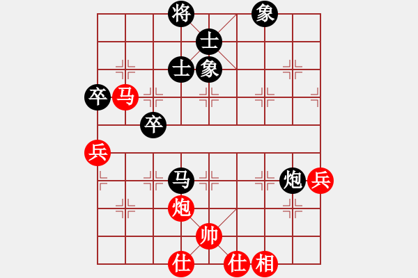 象棋棋譜圖片：二核旋風炮(月將)-和-萬法不容(月將) - 步數：80 