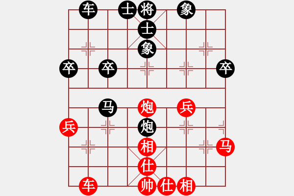 象棋棋譜圖片：周偉紅先負(fù)池中清水 對(duì)兵轉(zhuǎn)左中炮 - 步數(shù)：40 