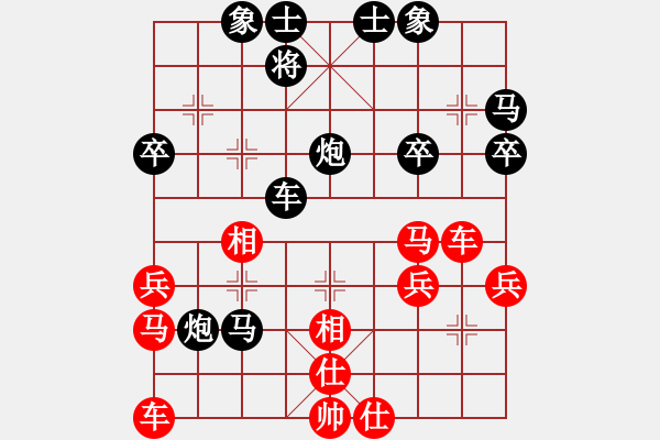 象棋棋譜圖片：城西老頭(3段)-負-taitai(3段) - 步數：40 