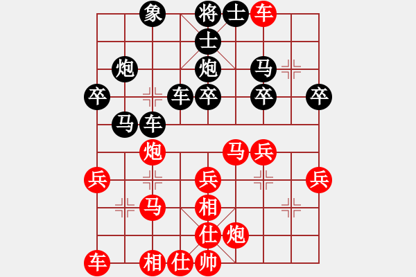 象棋棋谱图片：第12局红右马盘河对黑车4进7占下二路（一） - 步数：35 