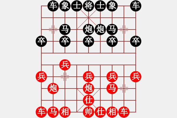 象棋棋譜圖片：《學(xué)習(xí)大師后手》列炮進(jìn)7卒士角炮右過河車左象位車破卸中炮右車巡河 - 步數(shù)：10 