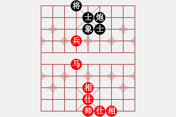 象棋棋譜圖片：guangdeliu(5段)-和-蒙古鐵騎(3段) - 步數(shù)：100 