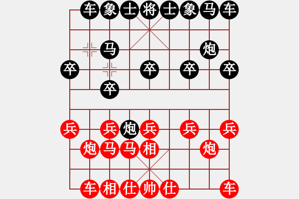 象棋棋譜圖片：昆侖 勝 海蘭(學(xué)一二) A22 飛相進(jìn)左馬對右士角炮 - 步數(shù)：10 