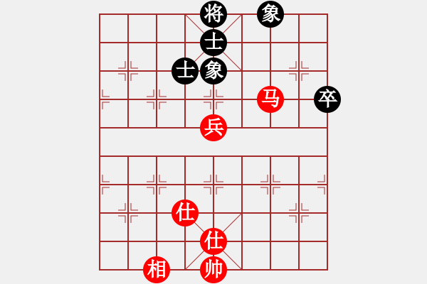 象棋棋譜圖片：198局 C14- 中炮右橫車對(duì)屏風(fēng)馬 紅進(jìn)中兵-BugChess Plus 19-07-08 x - 步數(shù)：130 