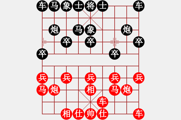 象棋棋譜圖片：樺[紅] -VS- 沐陽(yáng)[黑] - 步數(shù)：10 