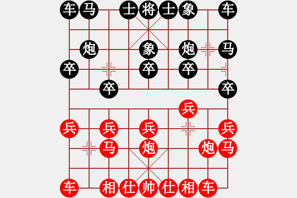 象棋棋譜圖片：晴空飄雪(5段)-和-黑方跳邊馬(8段) - 步數(shù)：10 