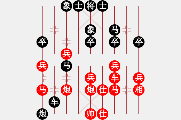 象棋棋譜圖片：五七炮進(jìn)三兵對(duì)反宮馬進(jìn)3卒 黑右炮過(guò)河  （紅兵九進(jìn)一）  山洪暴發(fā)(6段)-負(fù)-黃龍隱士(2段) - 步數(shù)：40 