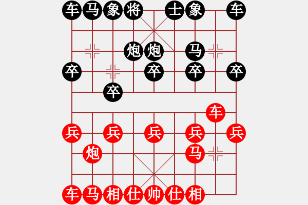 象棋棋譜圖片：騰迅 QQ 象棋對局 - 步數(shù)：10 