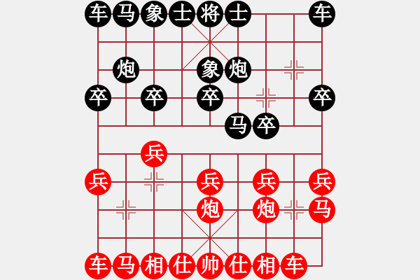 象棋棋譜圖片：玄機逸士 先勝 傀儡人生 - 步數(shù)：10 