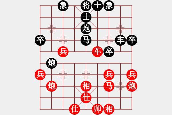 象棋棋譜圖片：豫東棋人(人王)-和-永不瞑目(人王) - 步數(shù)：40 