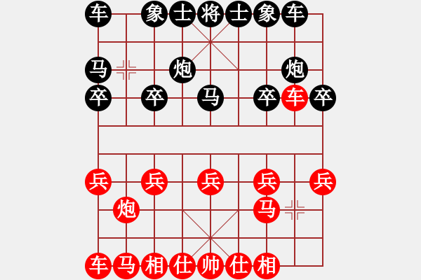 象棋棋譜圖片：弈海君子[紅] -VS- 451360434[黑] - 步數(shù)：10 