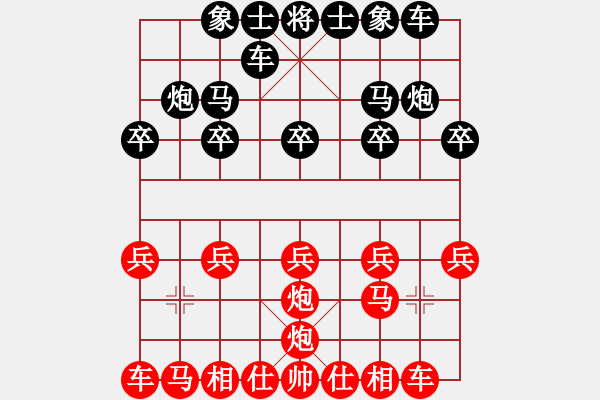 象棋棋譜圖片：象棋愛好者 VS 初級棋士 - 步數(shù)：10 