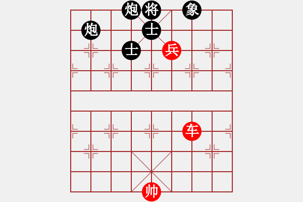 象棋棋譜圖片：第4節(jié)車兵類共（17局）第13局車高兵例和雙炮單缺象 - 步數(shù)：10 