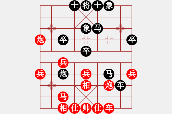 象棋棋譜圖片：淄博市 夏金凱 勝 濱州國信隊 董利軍 - 步數(shù)：40 