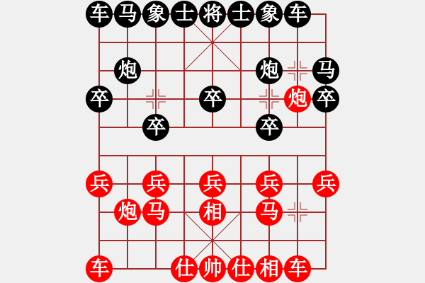 象棋棋譜圖片：象棋病毒(5段)-負(fù)-象棋無名(2段) - 步數(shù)：10 