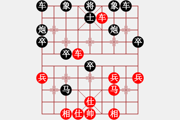 象棋棋谱图片：王有盛         先负 刘殿中         - 步数：40 