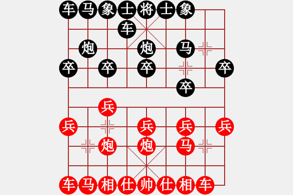 象棋棋譜圖片：南方江湖[紅] -VS- bbboy002[黑] - 步數(shù)：10 