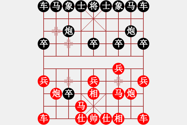 象棋棋譜圖片：achang(5段)-勝-仙女下美田(5段) - 步數(shù)：10 