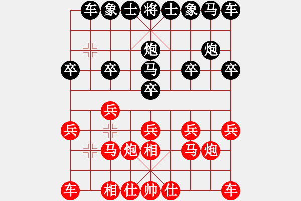 象棋棋譜圖片：心想事成-VS- 步步為贏 - 步數(shù)：10 