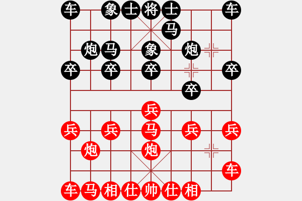 象棋棋譜圖片：橫才俊儒[292832991] -VS- 神奇[2303573611] - 步數(shù)：10 