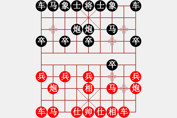 象棋棋譜圖片：776局 A29- 飛相對(duì)右中炮-魏延(1500) 先負(fù) 小蟲(chóng)引擎23層(2730) - 步數(shù)：10 