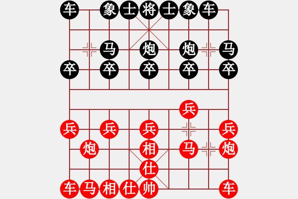 象棋棋谱图片：1台朱利明(红先负)汪洋 - 步数：10 