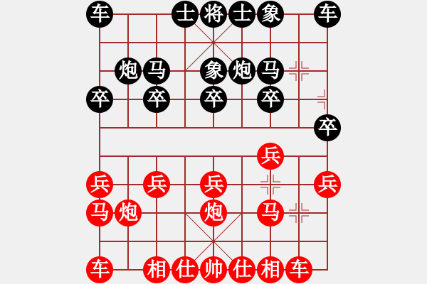 象棋棋譜圖片：游俠秦歌[565299393] -VS- 麻木[2628927800] - 步數(shù)：10 