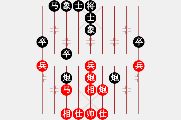 象棋棋譜圖片：一千零一夜(6段)-和-百戰(zhàn)雄獅(9段)中炮過(guò)河車(chē)七路馬對(duì)屏風(fēng)馬兩頭蛇 紅左橫車(chē)對(duì)黑高右炮 - 步數(shù)：50 