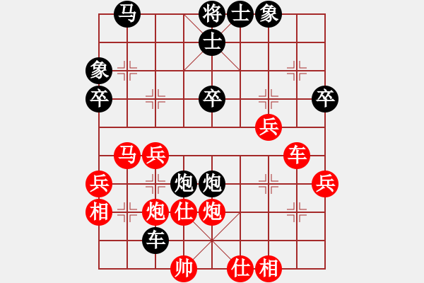 象棋棋譜圖片：陜西愣娃(6級(jí))-勝-我要發(fā)財(cái)(6級(jí)) 2009年6月27日 23點(diǎn)13分 - 步數(shù)：40 