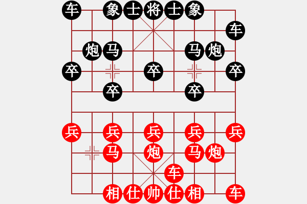 象棋棋譜圖片：橫才俊儒[紅] -VS- 醉臥斜陽[黑]大江東去二級大師之次終局 - 步數(shù)：10 