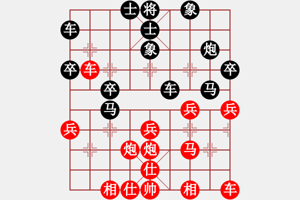 象棋棋譜圖片：老李6262[紅] -VS- 風雨琴聲[黑] - 步數(shù)：30 