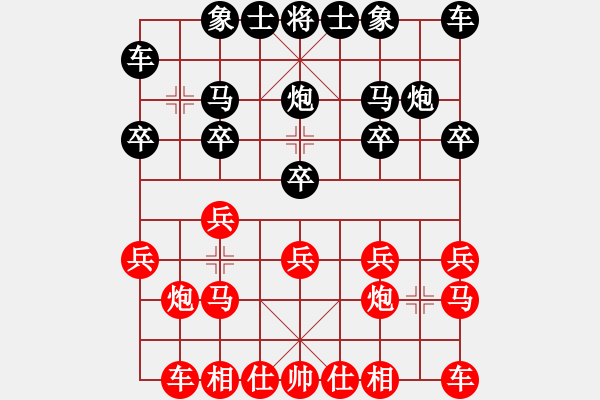 象棋棋譜圖片：輸分也快樂(lè)[457809463] -VS- 橫才俊儒[292832991]（居高臨下） - 步數(shù)：10 