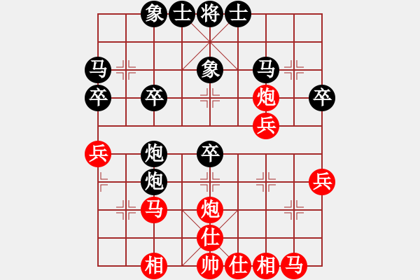 象棋棋譜圖片：風(fēng)竹[3130105361] -VS- 山 雞[759122344] 強(qiáng)四 14 - 步數(shù)：30 