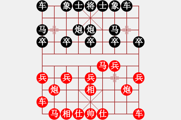 象棋棋譜圖片：燈花拂劍(月將)-和-棋院(8段) - 步數(shù)：10 