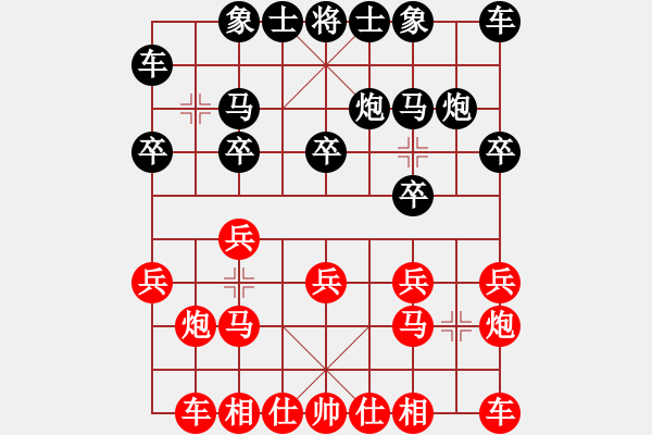 象棋棋譜圖片：葬心紅負雨農(nóng)〖仙人指路對士角炮或過宮炮〗 - 步數(shù)：10 