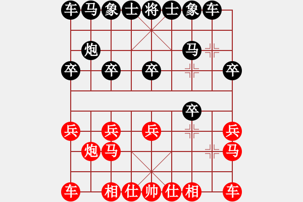 象棋棋譜圖片：2023.6.22.3后負超時卒底炮 - 步數：10 