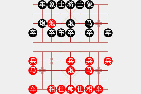 象棋棋譜圖片：五七炮 送小兵吃大肥馬 變例 - 步數(shù)：19 