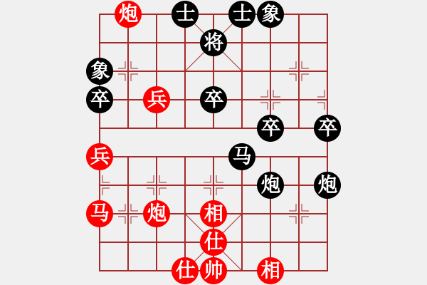 象棋棋譜圖片：順炮局（我后勝Q(mào)Q評測業(yè)五棋手） - 步數(shù)：40 