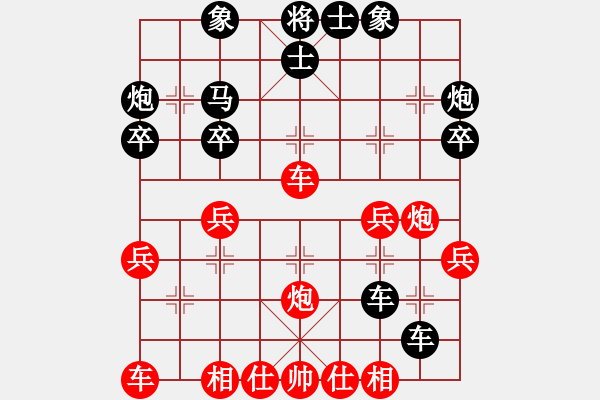 象棋棋譜圖片：阿海之王(5段)-負(fù)-superpawn(1段) 中炮過(guò)河車互進(jìn)七兵對(duì)屏風(fēng)馬 - 步數(shù)：36 