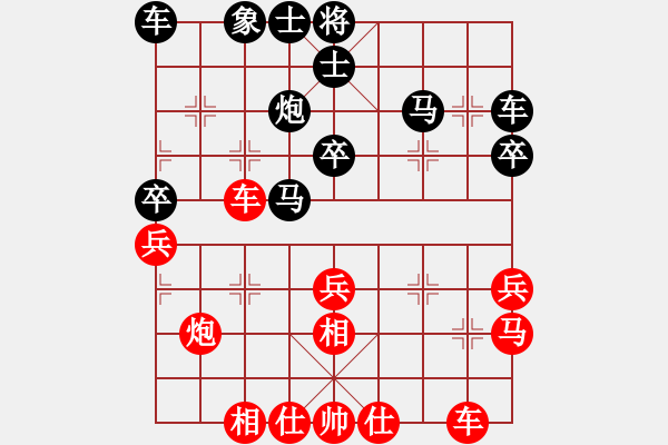 象棋棋譜圖片：張曉平     先勝 馬文峰     - 步數(shù)：40 